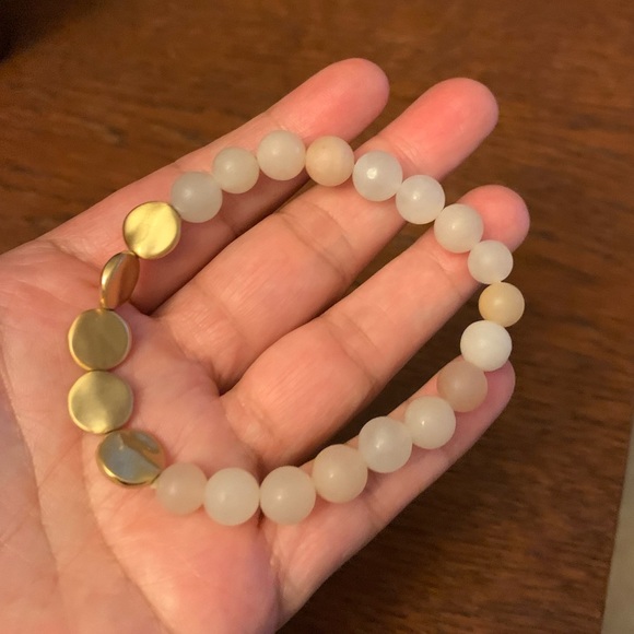 Sterling Forever 14K Gold Cloud Beaded Bracelet - Picture 6 of 10